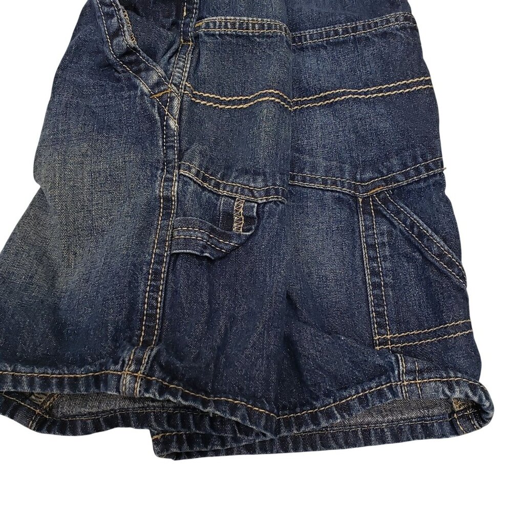 Oshkosh Boys Blue Denim Vestbak Shortalls Carpenter Size 4T - Picture 5 of 10